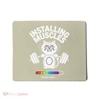 Installing Muscles Please Wait Cat Workout Gym Fitness Mousepad thumb 0