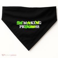 I’M Making Progress Funny USA-Made Doggie Bandana thumb 0