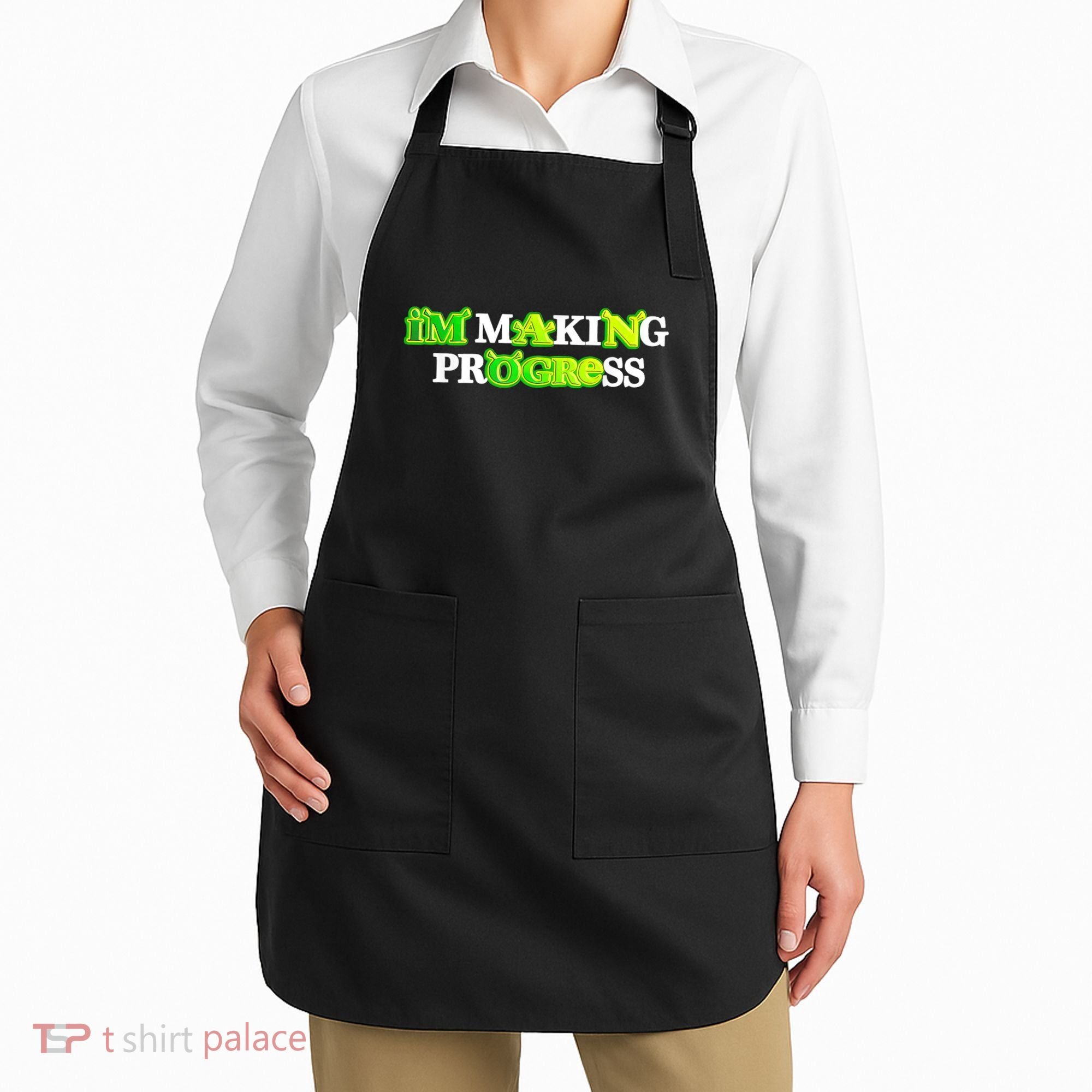 I’M Making Progress Funny Apron