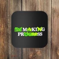 I’M Making Progress Funny Coaster thumb 0