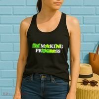 I’M Making Progress Funny Women's Tank Top thumb 2