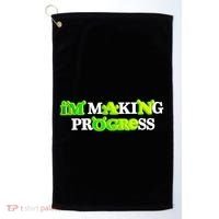 I’M Making Progress Funny Golf Towel thumb 0