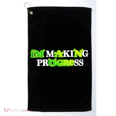 I’M Making Progress Funny Golf Towel