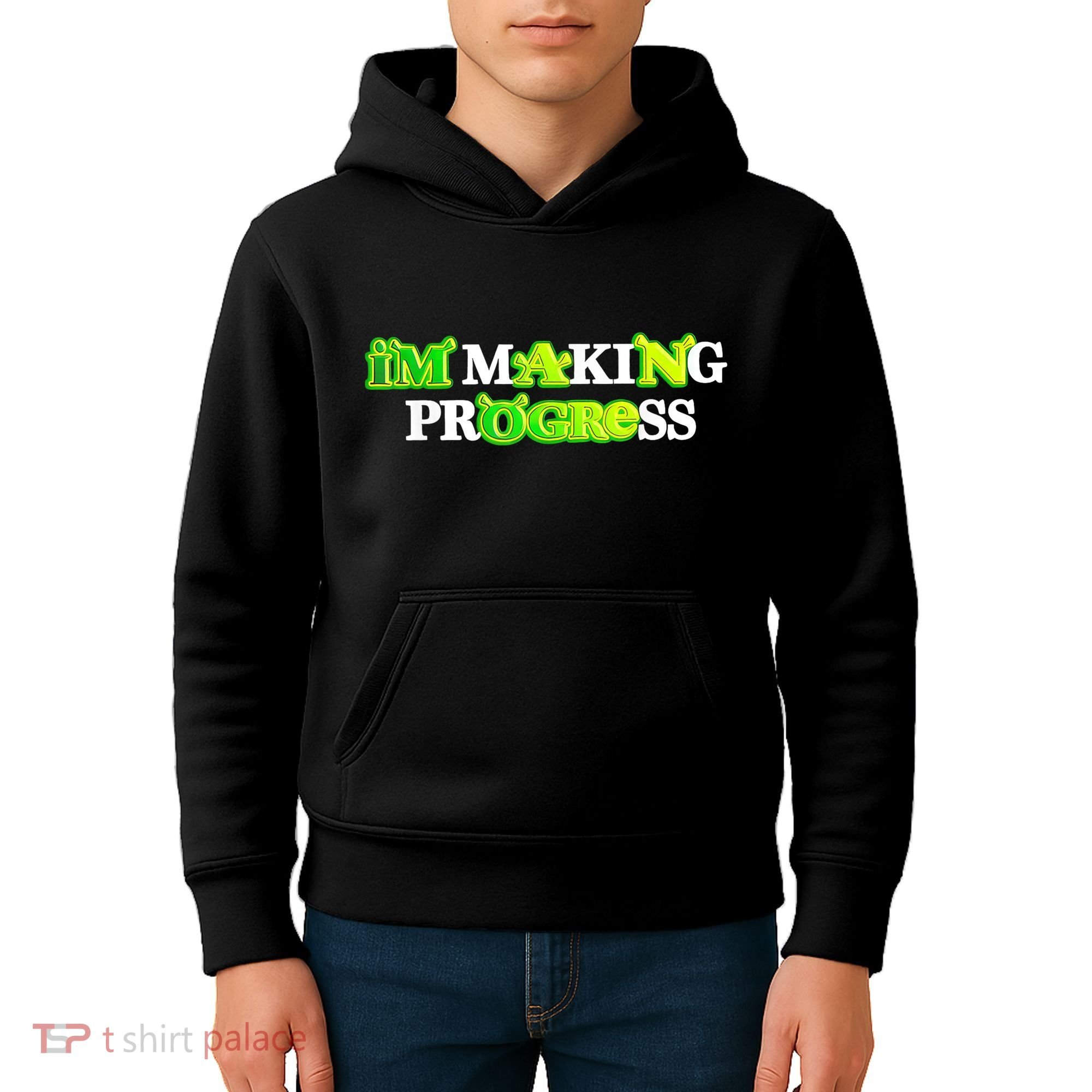 I’M Making Progress Funny Kids Hoodie