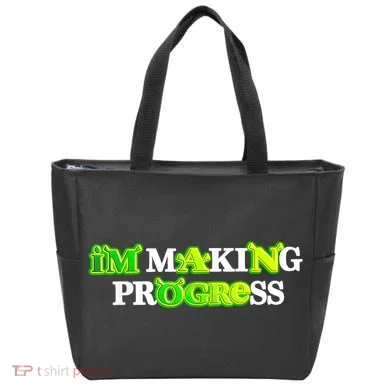 I’M Making Progress Funny Tote Bag