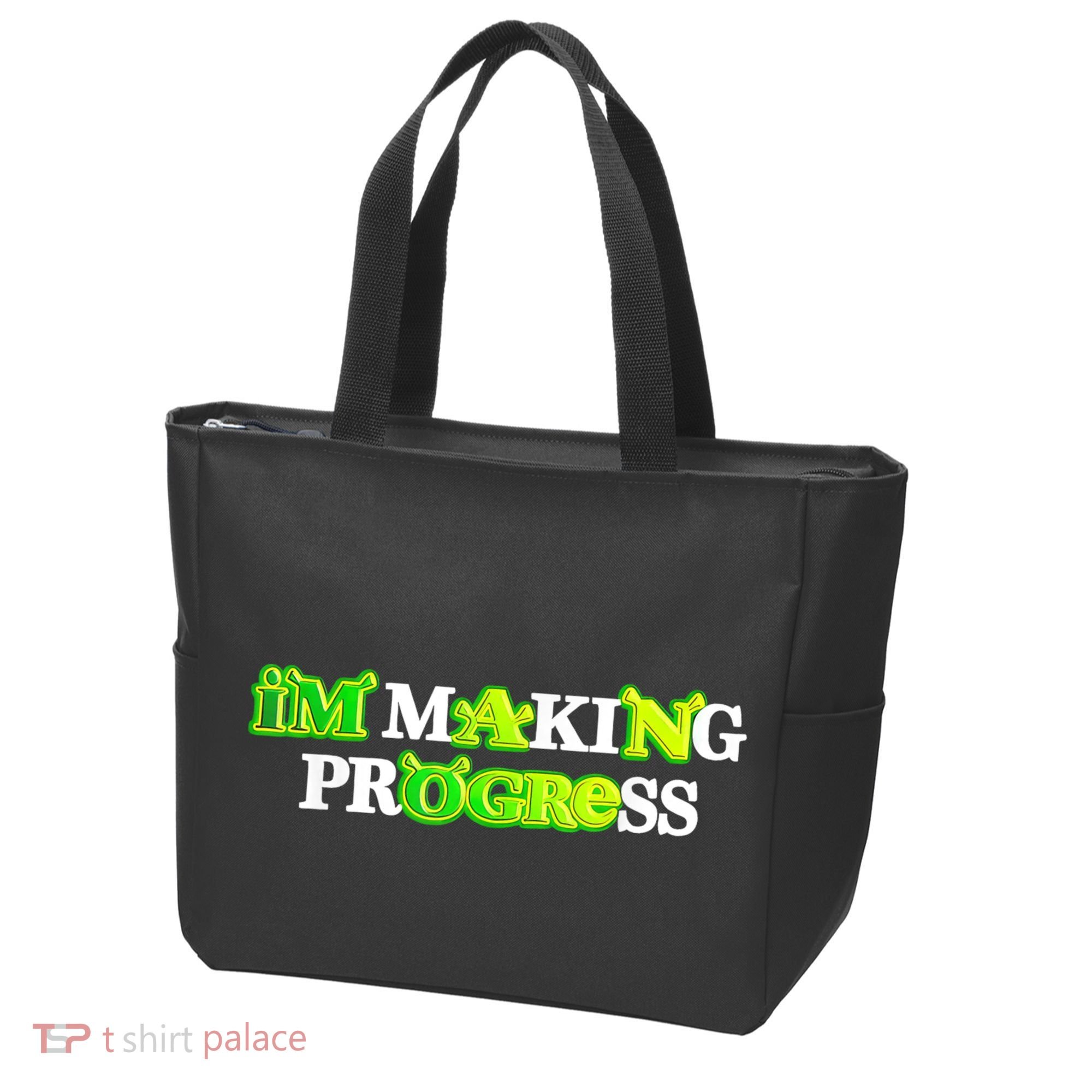 I’M Making Progress Funny Tote Bag