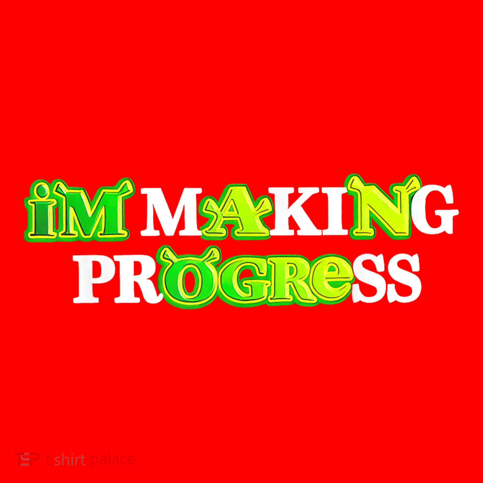I’M Making Progress Funny Santa Hat