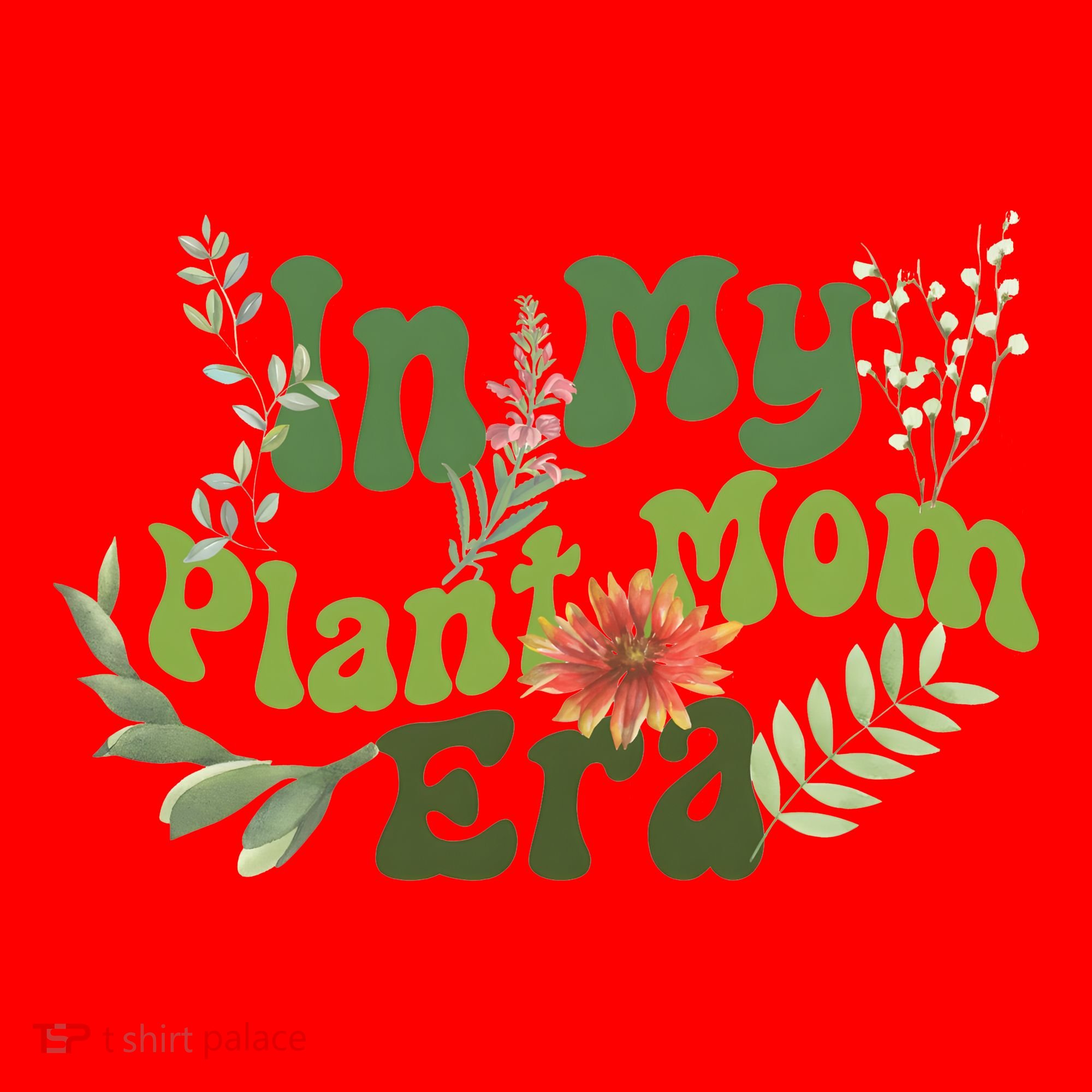 In My Plant Mom Era Funny Family Santa Hat