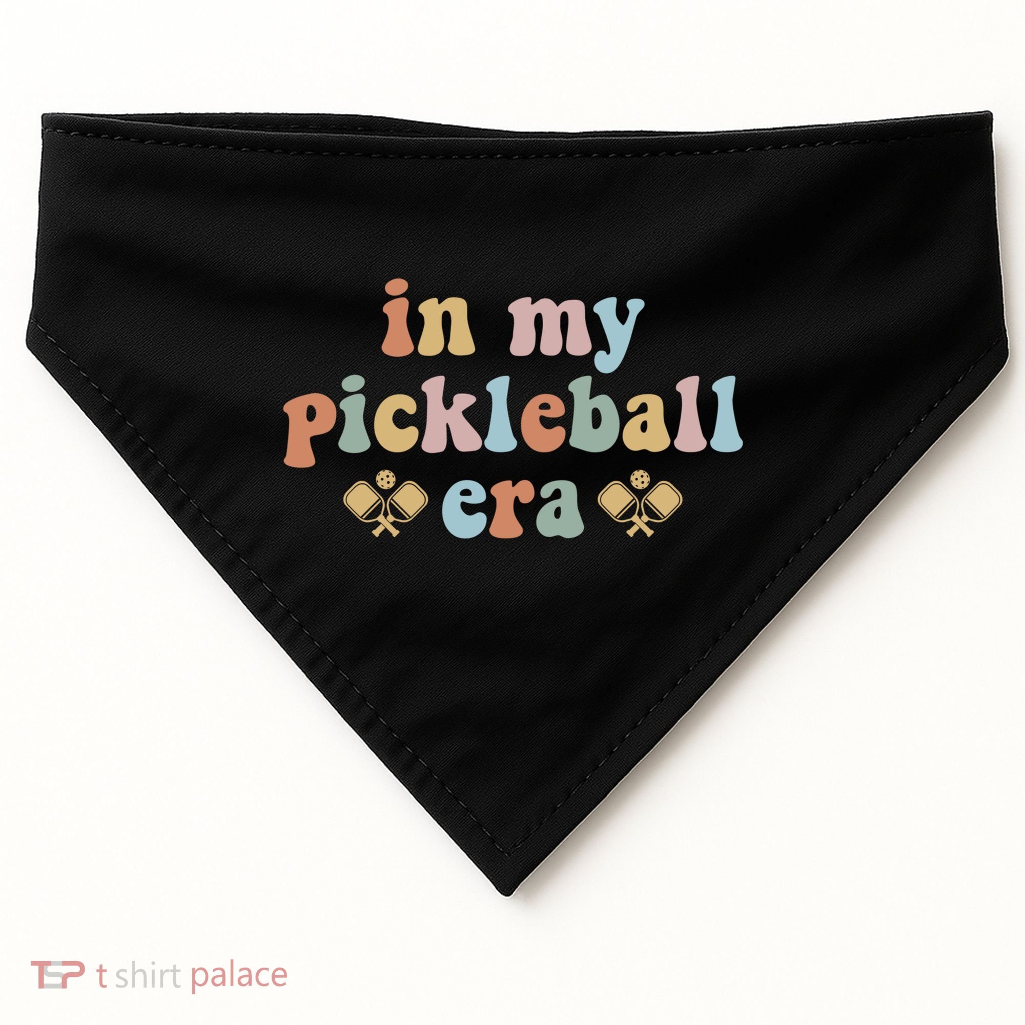 In My Pickleball Era Gift USA-Made Doggie Bandana
