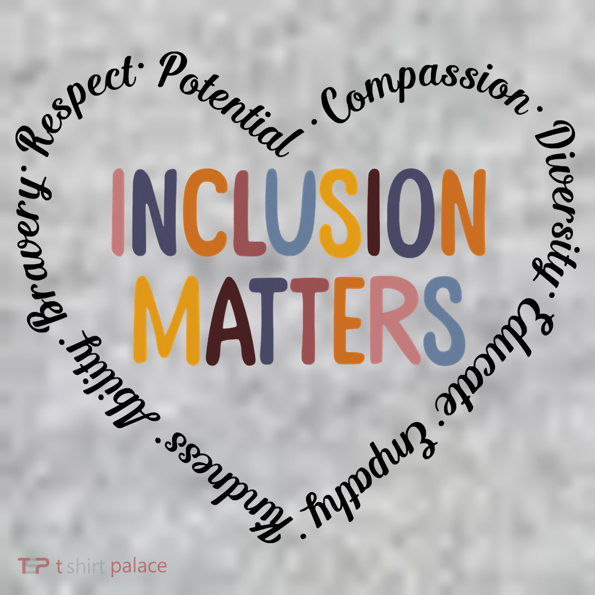Inclusion Matters Positive Diversity Kindness Matter Heart Kids Hoodie