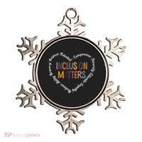 Inclusion Matters Positive Diversity Kindness Matter Heart Ornament thumb 0