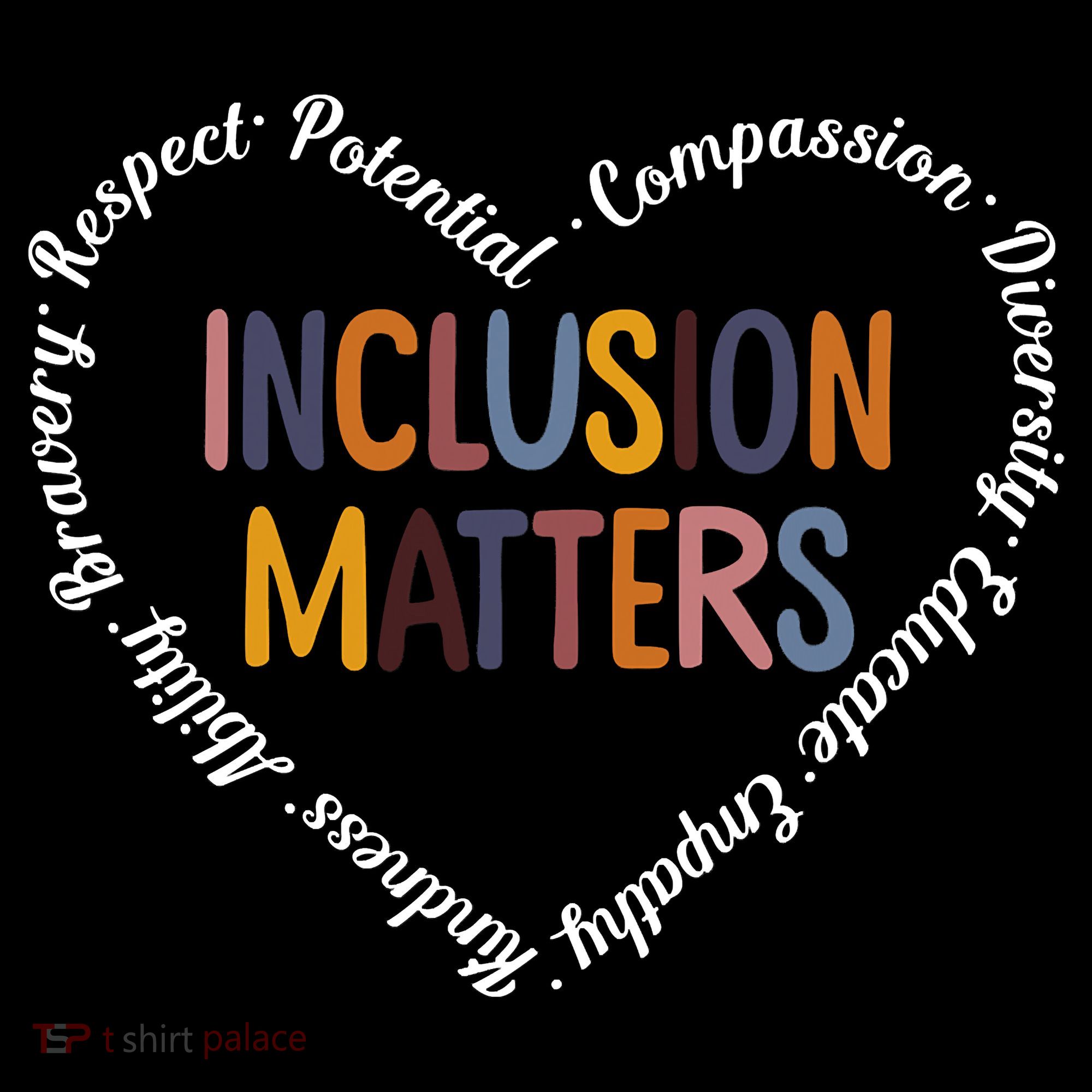 Inclusion Matters Positive Diversity Kindness Matter Heart Baby Bodysuit