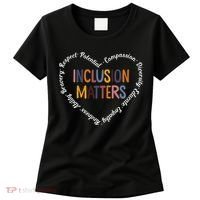 Inclusion Matters Positive Diversity Kindness Matter Heart Women's T-Shirt thumb 0
