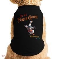 In My Porch Goose And Chill Era Funny Doggie Tank thumb 0