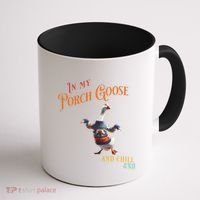 In My Porch Goose And Chill Era Funny Coffee Mug thumb 1