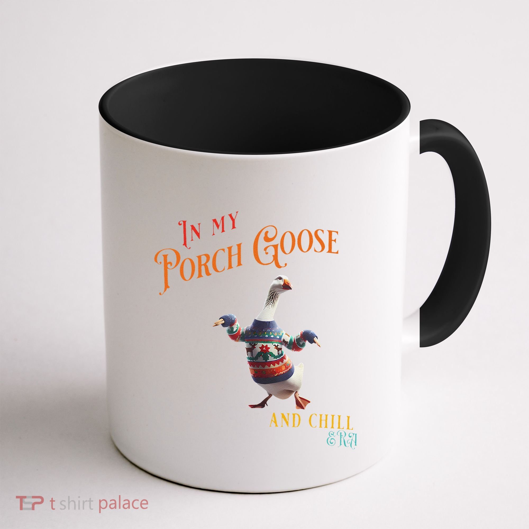 In My Porch Goose And Chill Era Funny Coffee Mug