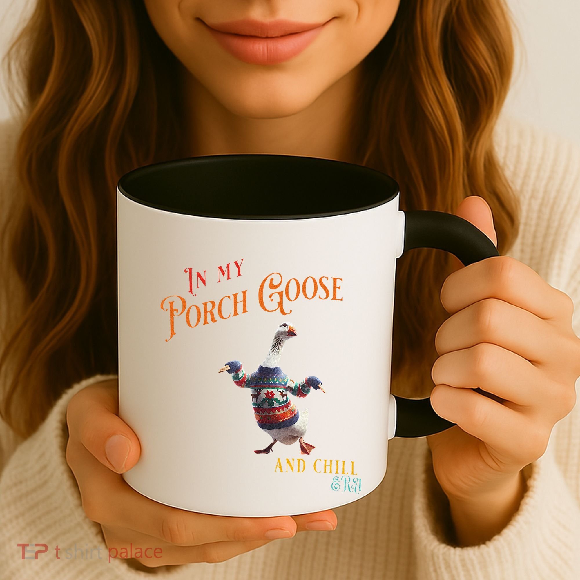 In My Porch Goose And Chill Era Funny Coffee Mug