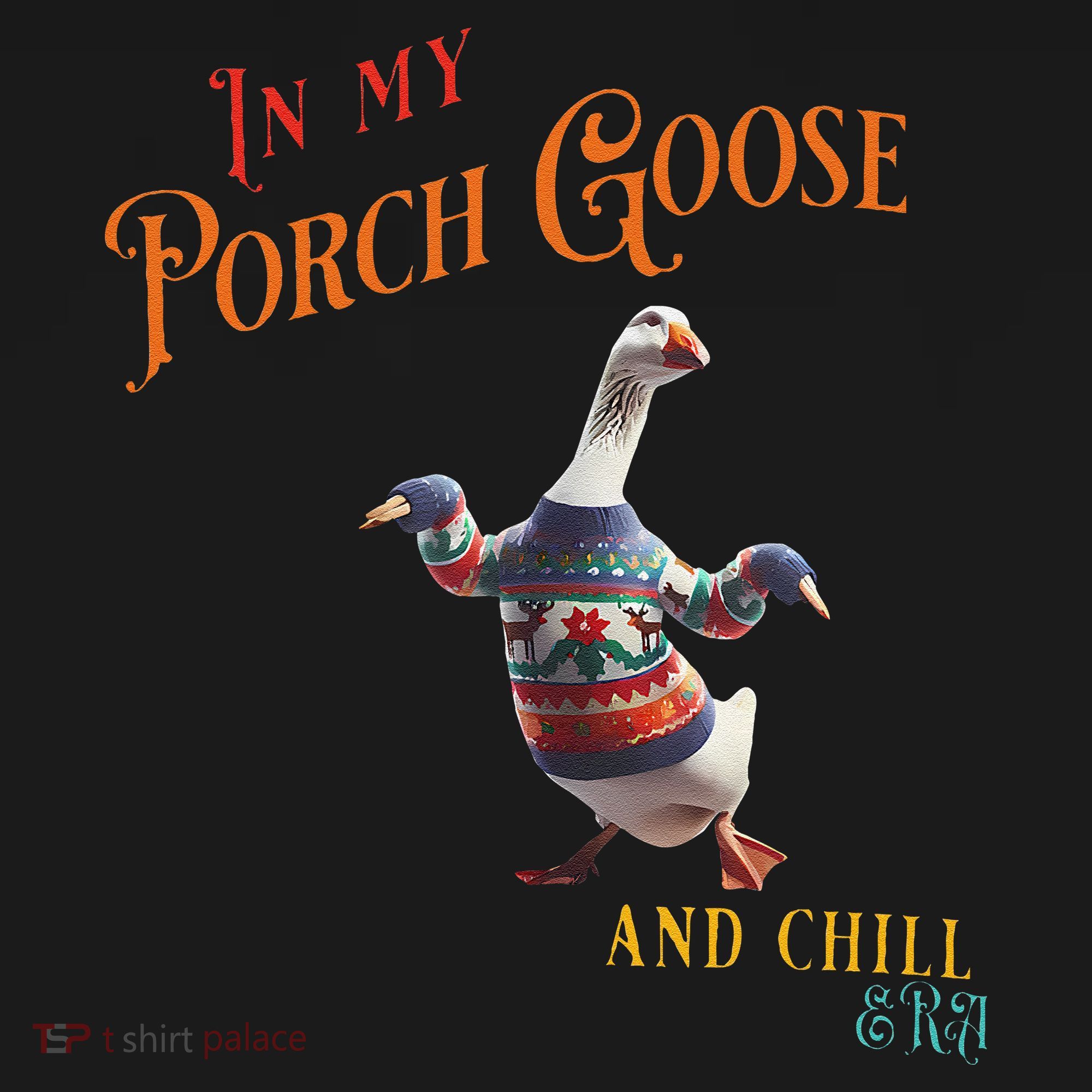 In My Porch Goose And Chill Era Funny Women's Hoodie