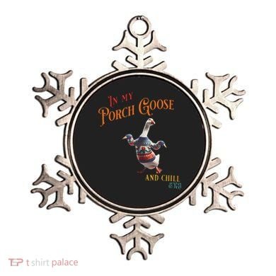 In My Porch Goose And Chill Era Funny Ornament