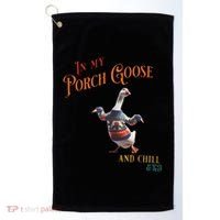 In My Porch Goose And Chill Era Funny Golf Towel thumb 0