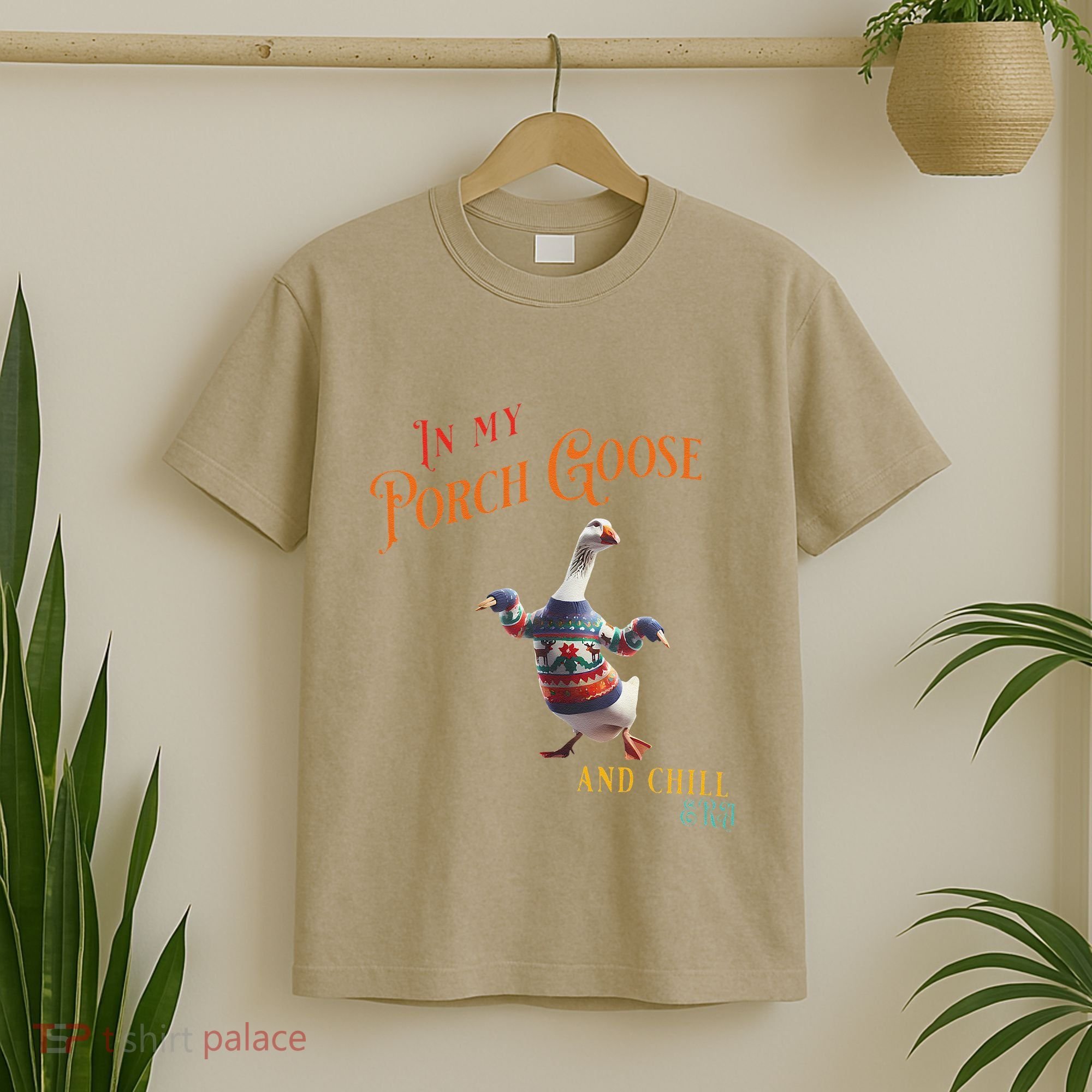 In My Porch Goose And Chill Era Funny T-Shirt