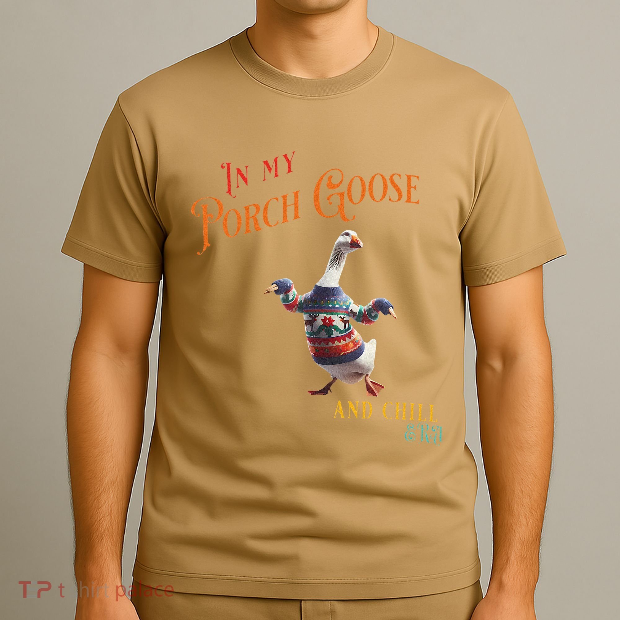In My Porch Goose And Chill Era Funny T-Shirt