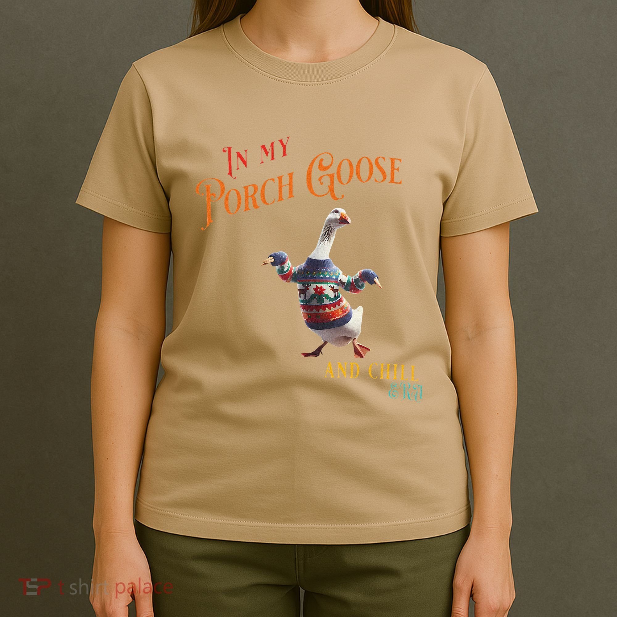 In My Porch Goose And Chill Era Funny T-Shirt