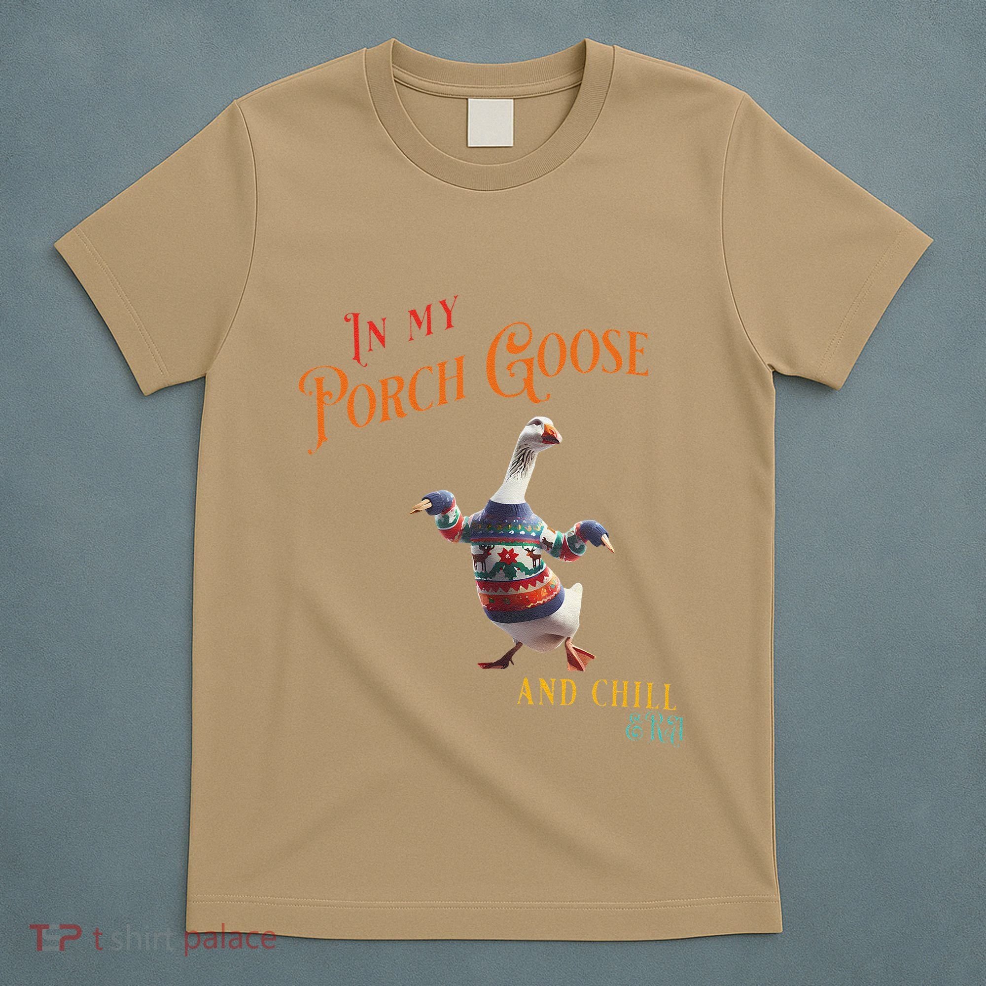 In My Porch Goose And Chill Era Funny T-Shirt