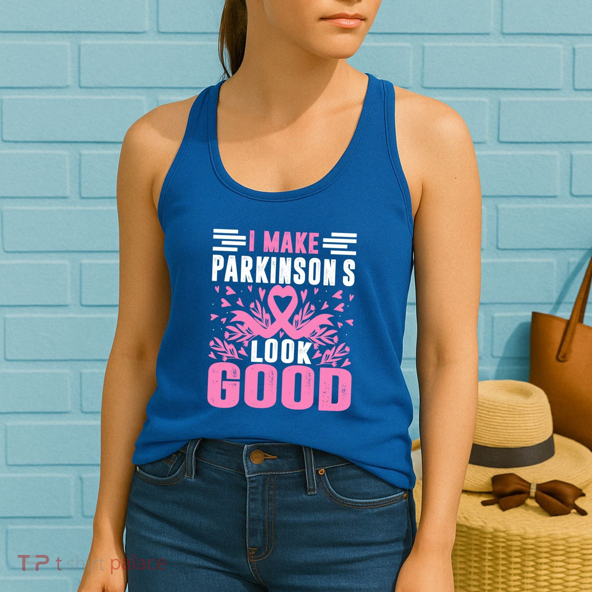 I Make Parkinsons Look Good Funny Parkinsons Disease Gift Women's Tank Top