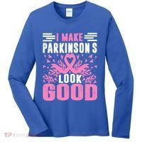 I Make Parkinsons Look Good Funny Parkinsons Disease Gift Women's Long Sleeve Shirt thumb 0