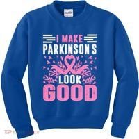 I Make Parkinsons Look Good Funny Parkinsons Disease Gift Kids Sweatshirt thumb 0