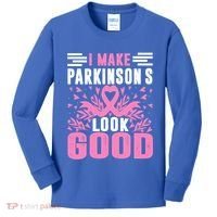 I Make Parkinsons Look Good Funny Parkinsons Disease Gift Kids Long Sleeve Shirt thumb 0