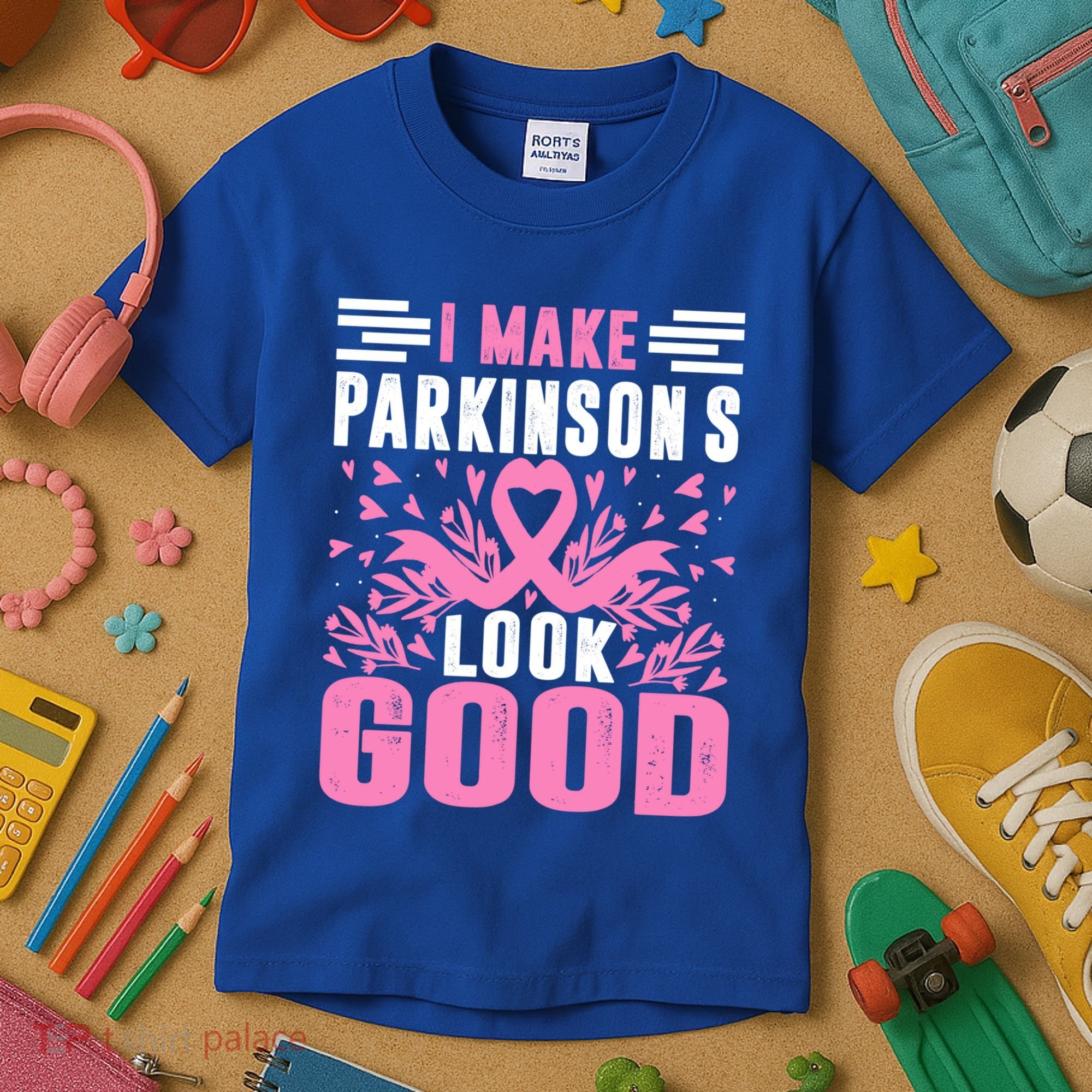 I Make Parkinsons Look Good Funny Parkinsons Disease Gift Kids T-Shirt