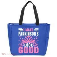I Make Parkinsons Look Good Funny Parkinsons Disease Gift Tote Bag thumb 0
