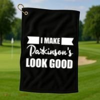 I Make Parkinsons Look Good Gift Golf Towel thumb 1