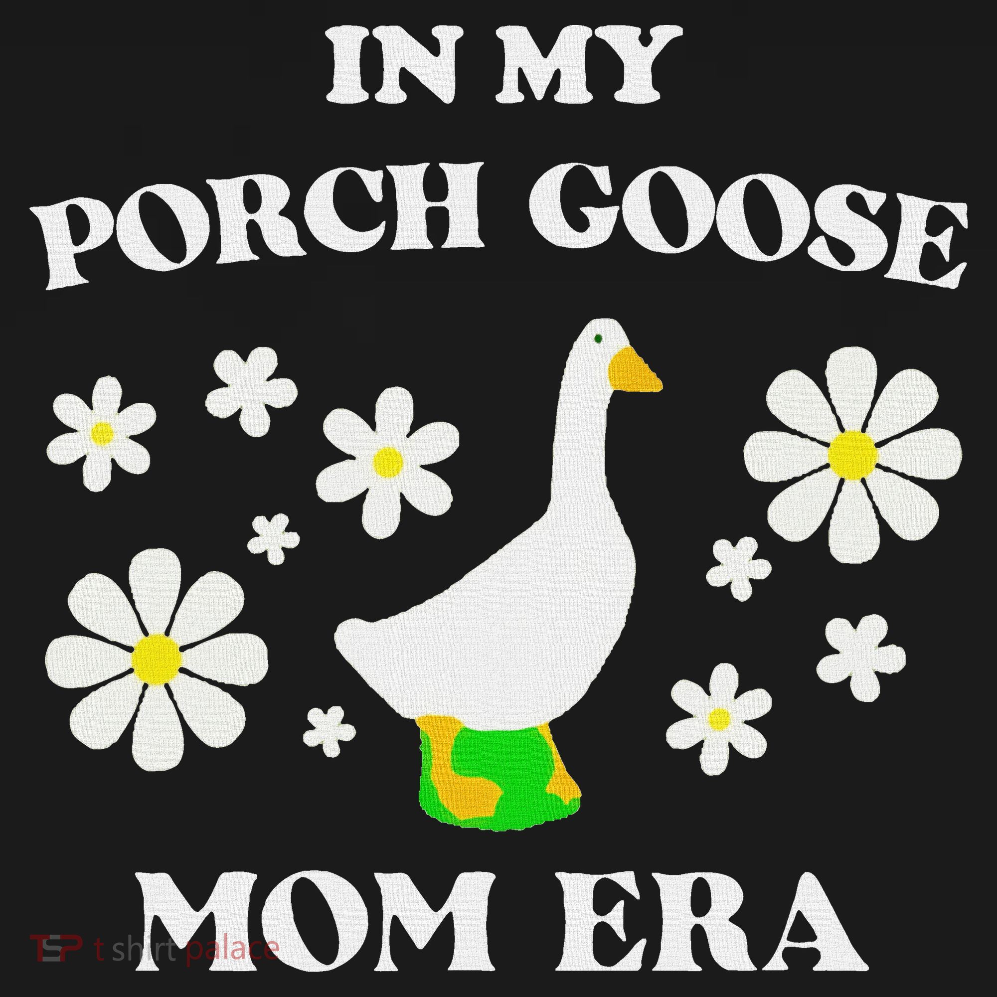 In My Porch Goose Mom Era Goose Clothes Silly Cute Groovy Long Sleeve Shirt