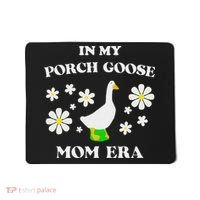 In My Porch Goose Mom Era Goose Clothes Silly Cute Groovy Mousepad thumb 0