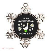 In My Porch Goose Mom Era Goose Clothes Silly Cute Groovy Ornament thumb 0