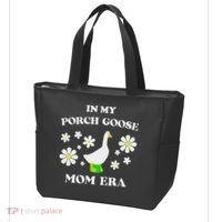 In My Porch Goose Mom Era Goose Clothes Silly Cute Groovy Tote Bag thumb 3