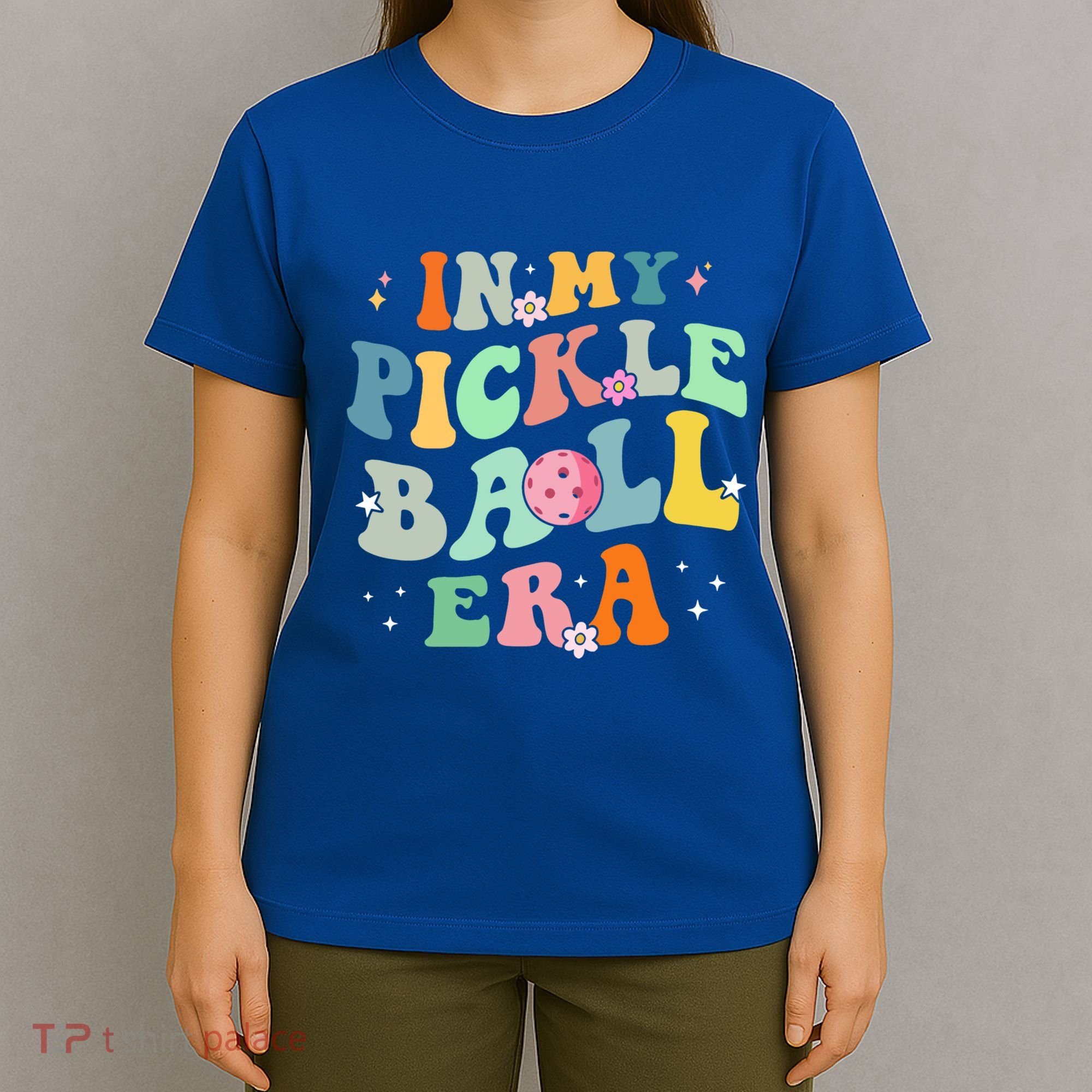 In My Pickleball Era Retro Game Day Funny Pickleball Player Gift T-Shirt