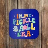 In My Pickleball Era Retro Game Day Funny Pickleball Player Gift Coaster thumb 0