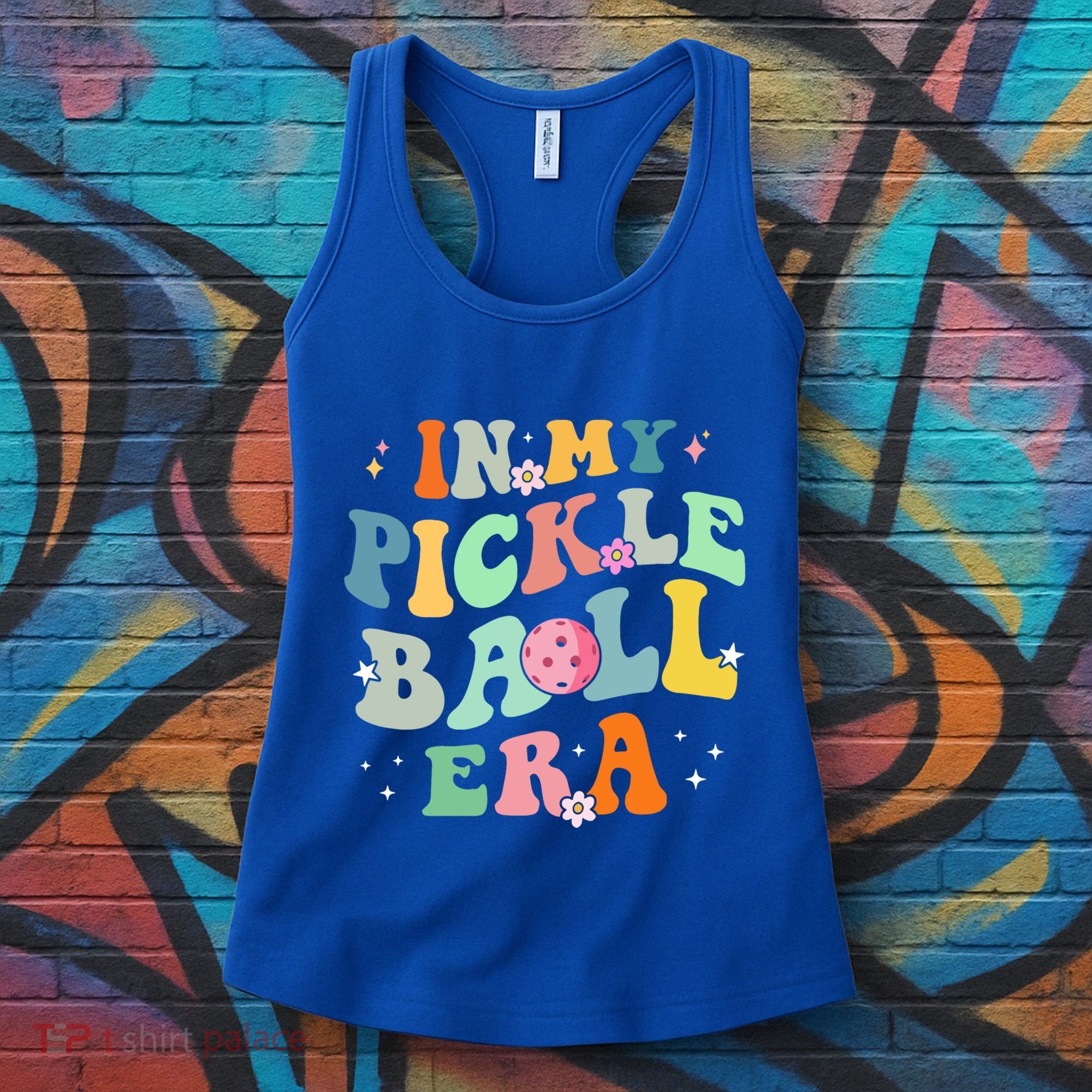 In My Pickleball Era Retro Game Day Funny Pickleball Player Gift Women's Tank Top