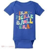 In My Pickleball Era Retro Game Day Funny Pickleball Player Gift Baby Bodysuit thumb 0
