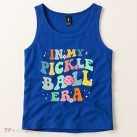 In My Pickleball Era Retro Game Day Funny Pickleball Player Gift Tank Top thumb 2