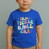 In My Pickleball Era Retro Game Day Funny Pickleball Player Gift Toddler T-Shirt thumb 2