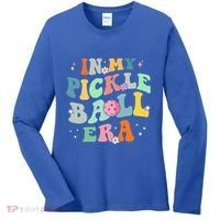 In My Pickleball Era Retro Game Day Funny Pickleball Player Gift Women's Long Sleeve Shirt thumb 0