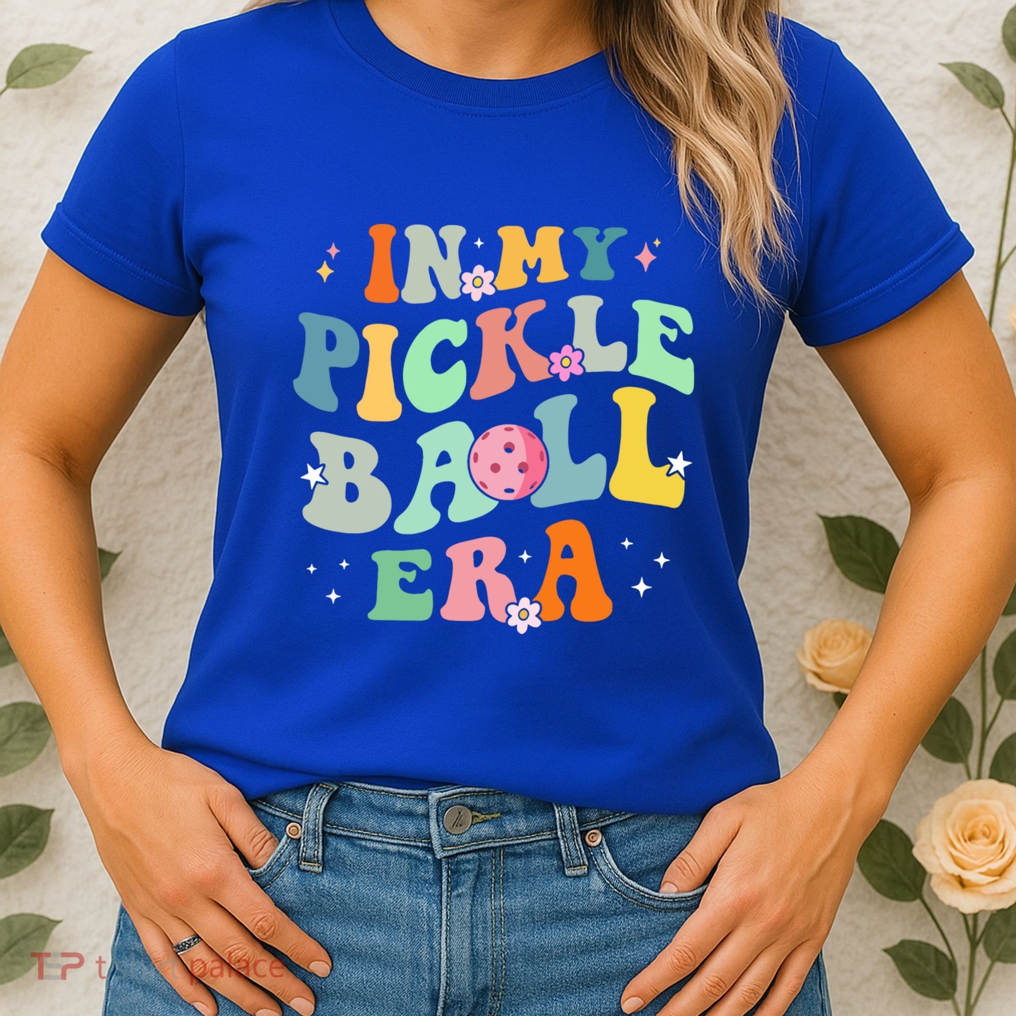 In My Pickleball Era Retro Game Day Funny Pickleball Player Gift Women's T-Shirt