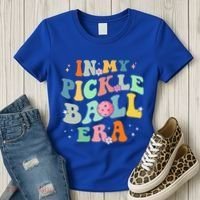 In My Pickleball Era Retro Game Day Funny Pickleball Player Gift Women's T-Shirt thumb 3