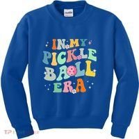In My Pickleball Era Retro Game Day Funny Pickleball Player Gift Kids Sweatshirt thumb 0