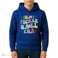 In My Pickleball Era Retro Game Day Funny Pickleball Player Gift Kids Hoodie thumb 4